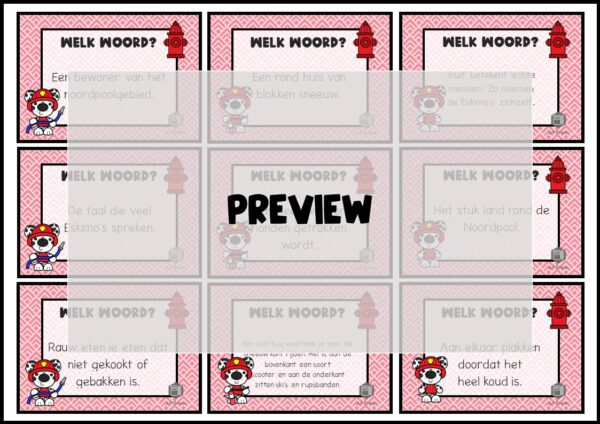 STAAL 1 WOORDEN HOP GROEP 5 THEMA ESKIMO'S - Afbeelding 4