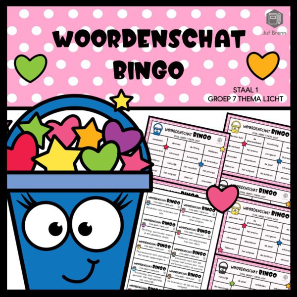 STAAL 1 WOORDENSCHATBINGO GROEP 7 THEMA LICHT
