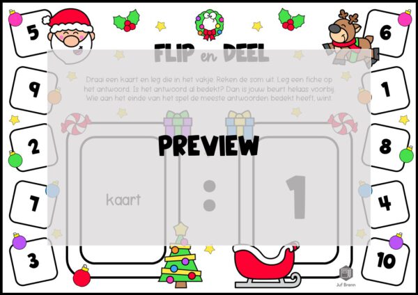 FLIP EN DEEL KERST DEELTAFELS 1 T/M 10 - Afbeelding 2