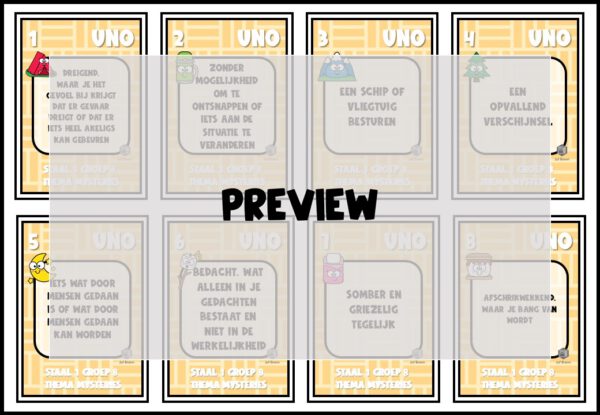 STAAL 1 UNO GROEP 8 THEMA MYSTERIES - Afbeelding 3