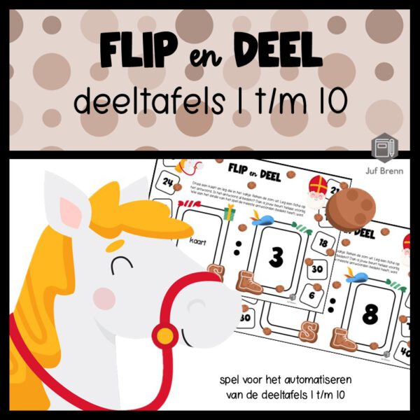 FLIP EN DEEL SINTERKLAAS DEELTAFELS 1 T/M 10