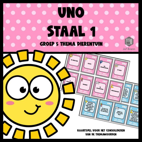 STAAL 1 UNO GROEP 5 THEMA DIERENTUIN