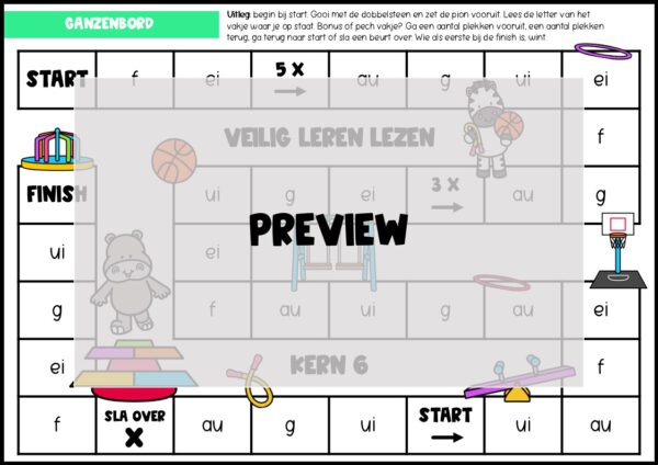 LEESSPELLEN VEILIG LEREN LEZEN KIM KERN 6 - Afbeelding 3
