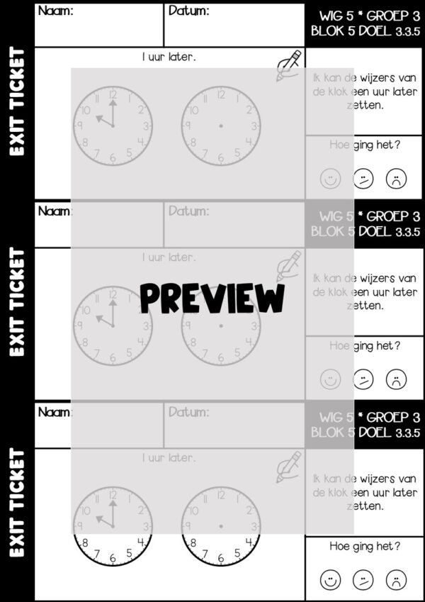 EXIT TICKETS WERELD IN GETALLEN 5 GROEP 3 BLOK 5 - Afbeelding 5