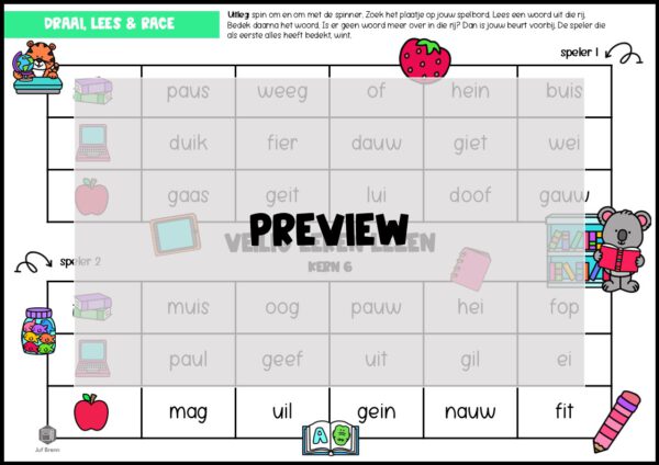 LEESSPELLEN VEILIG LEREN LEZEN KIM KERN 6 - Afbeelding 5