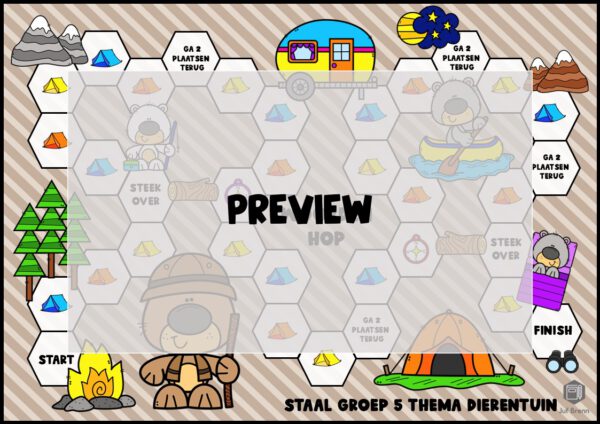 STAAL 1 WOORDEN HOP GROEP 5 THEMA DIERENTUIN - Afbeelding 2