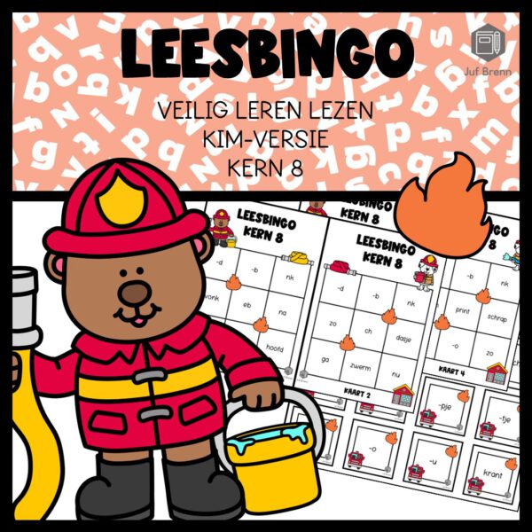 LEESBINGO VEILIG LEREN LEZEN KIM KERN 8
