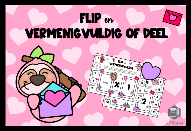 FLIP EN VERMENIGVULDIG OF DEEL VALENTIJN
