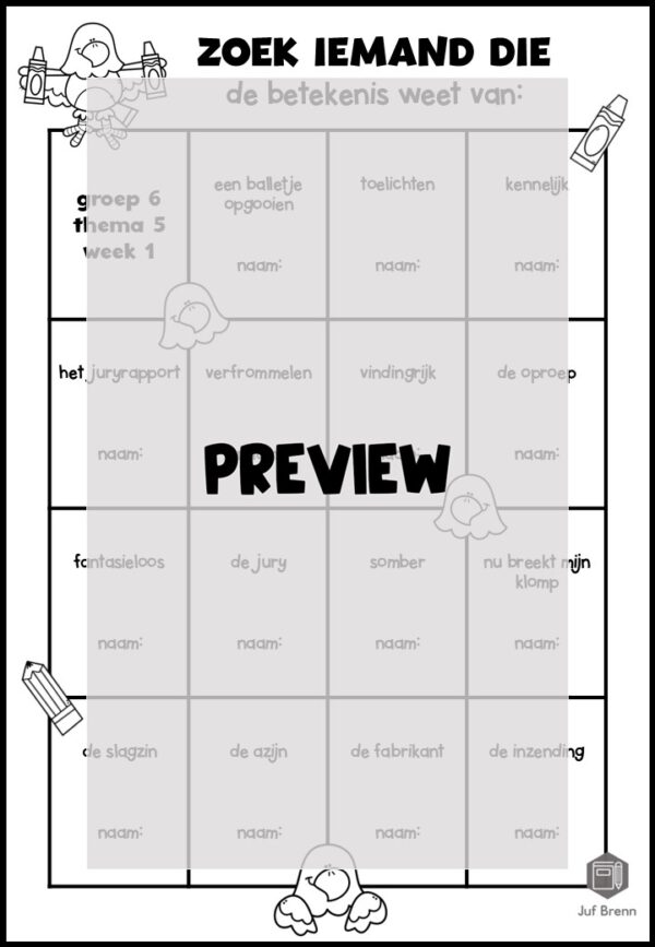 TAAL ACTIEF 5 WOORDENSCHAT ZOEK IEMAND DIE GROEP 6 THEMA 5 - Afbeelding 2