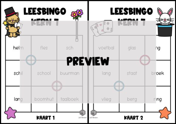 LEESBINGO VEILIG LEREN LEZEN KIM KERN 7 - Afbeelding 2