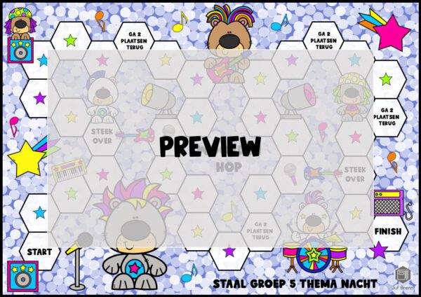 STAAL 2 WOORDEN HOP GROEP 5 THEMA NACHT - Afbeelding 2