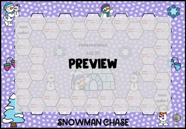 SNOWMAN CHASE: REKENREKKEN TOT 20 - Afbeelding 2