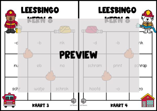 LEESBINGO VEILIG LEREN LEZEN KIM KERN 8 - Afbeelding 2