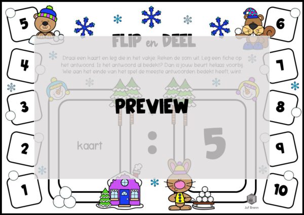 FLIP EN DEEL WINTER DEELTAFELS 1 T/M 10 - Afbeelding 2