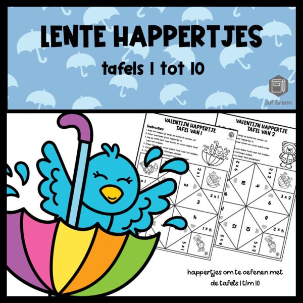 HAPPERTJES LENTE TAFELS 1 TOT 10