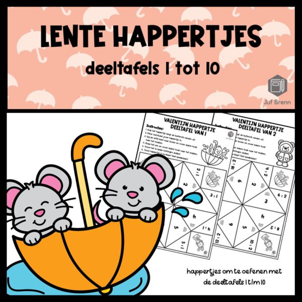 HAPPERTJES LENTE DEELTAFELS 1 TOT 10