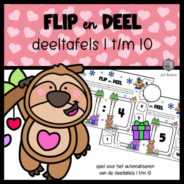 FLIP EN DEEL VALENTIJN DEELTAFELS 1 T/M 10