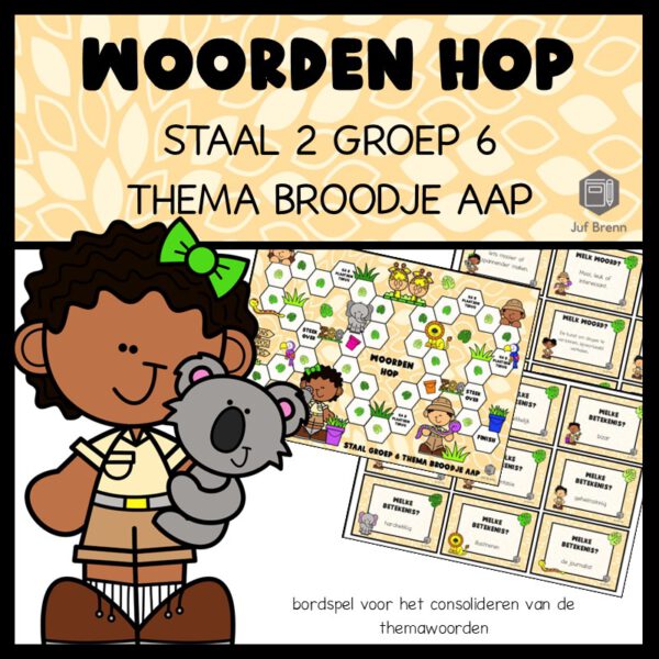 STAAL 2 WOORDEN HOP GROEP 6 THEMA BROODJE AAP