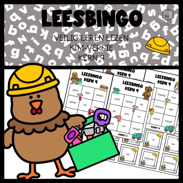 LEESBINGO VEILIG LEREN LEZEN KIM KERN 9
