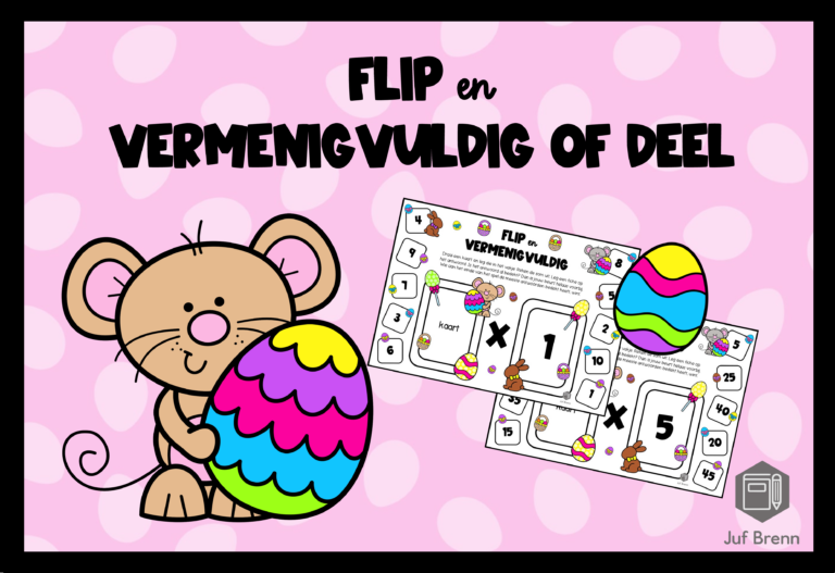 FLIP EN VERMENIGVULDIG OF DEEL PASEN