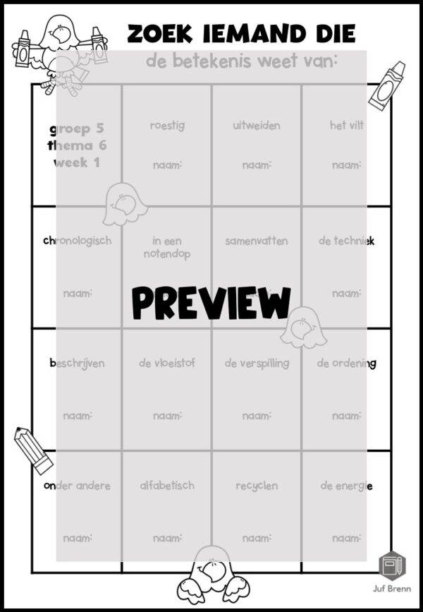 TAAL ACTIEF 5 WOORDENSCHAT ZOEK IEMAND DIE GROEP 5 THEMA 6 - Afbeelding 2