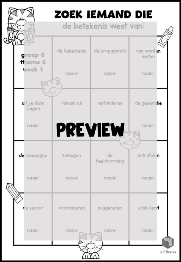TAAL ACTIEF 5 WOORDENSCHAT ZOEK IEMAND DIE GROEP 8 THEMA 6 - Afbeelding 2