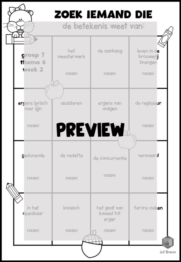 TAAL ACTIEF 5 WOORDENSCHAT ZOEK IEMAND DIE GROEP 7 THEMA 6 - Afbeelding 2