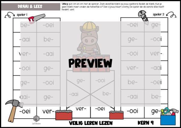 LEESSPELLEN VEILIG LEREN LEZEN KIM KERN 9 - Afbeelding 2