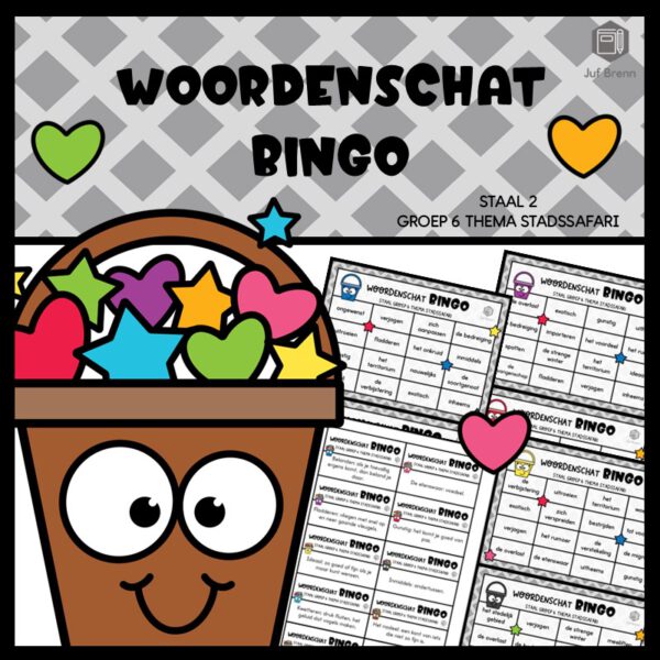 STAAL 2 WOORDENSCHATBINGO GROEP 6 THEMA STADSSAFARI
