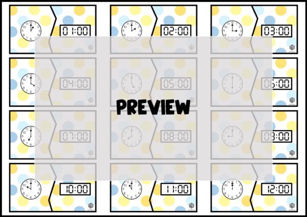 KLOKKEN PUZZELS: HELE UREN - Afbeelding 3