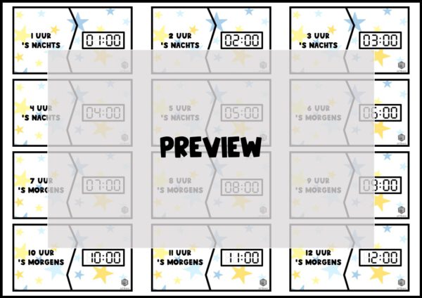 KLOKKEN PUZZELS: HELE UREN - Afbeelding 5