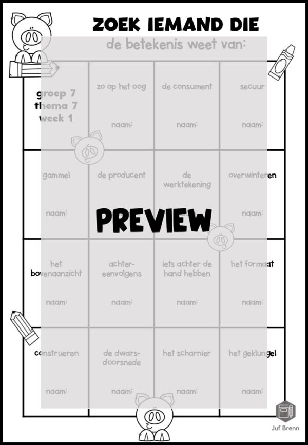 TAAL ACTIEF 5 WOORDENSCHAT ZOEK IEMAND DIE GROEP 7 THEMA 7 - Afbeelding 2