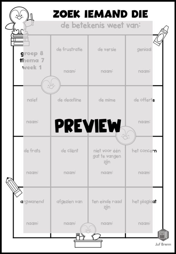 TAAL ACTIEF 5 WOORDENSCHAT ZOEK IEMAND DIE GROEP 8 THEMA 7 - Afbeelding 2