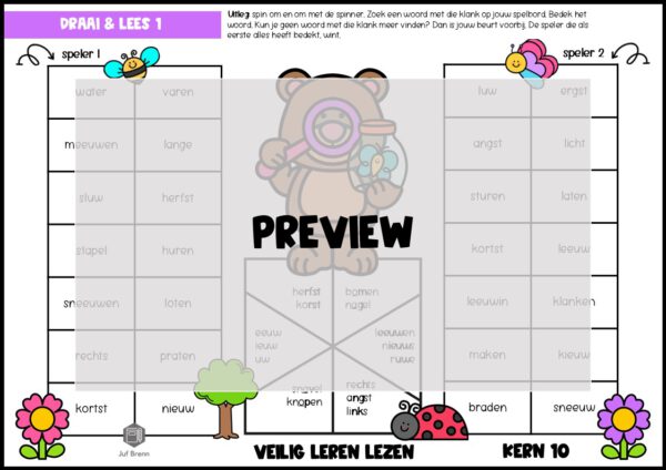 LEESSPELLEN VEILIG LEREN LEZEN KIM KERN 10 - Afbeelding 2