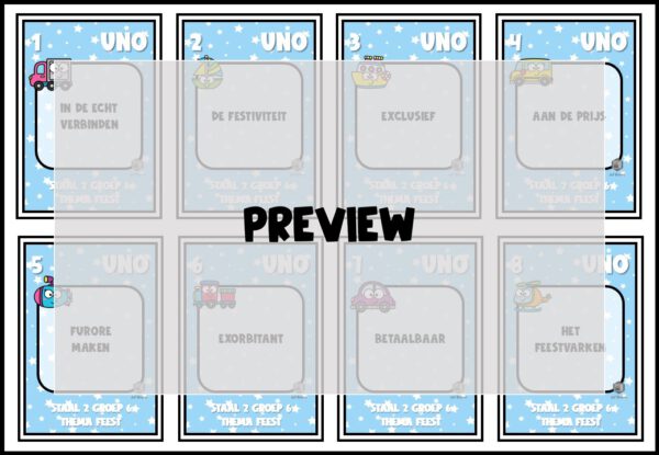 STAAL 2 UNO GROEP 6 THEMA OP FEEST - Afbeelding 2