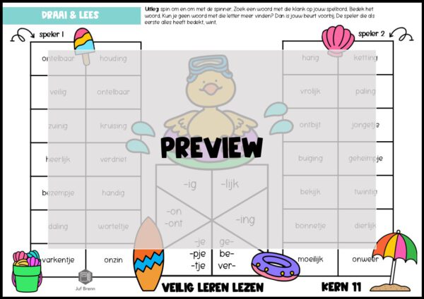 LEESSPELLEN VEILIG LEREN LEZEN KIM KERN 11 - Afbeelding 2