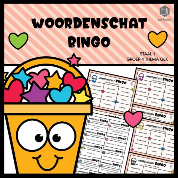 STAAL 1 WOORDENSCHATBINGO GROEP 4 THEMA GEK