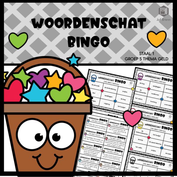 STAAL 1 WOORDENSCHATBINGO GROEP 5 THEMA GELD