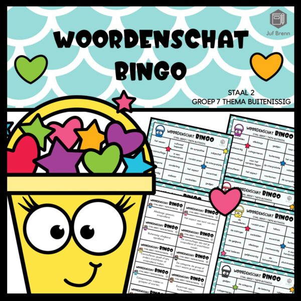STAAL 2 WOORDENSCHATBINGO GROEP 7 THEMA BUITENISSIG