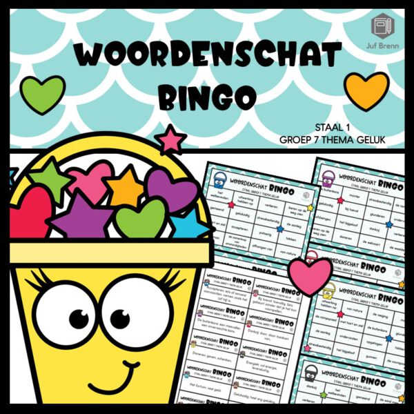 STAAL 1 WOORDENSCHATBINGO GROEP 7 THEMA GELUK