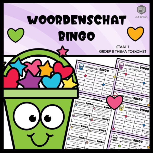 STAAL 1 WOORDENSCHATBINGO GROEP 8 THEMA TOEKOMST
