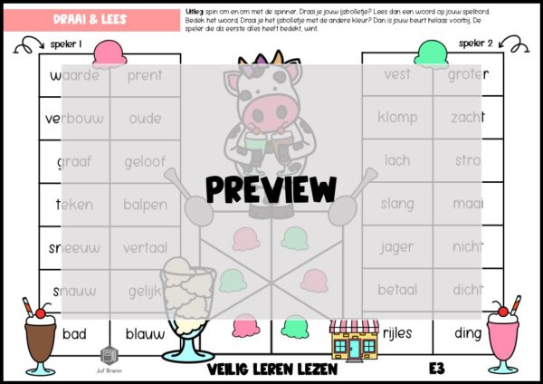 LEESSPELLEN VEILIG LEREN LEZEN KIM E3 - Afbeelding 2