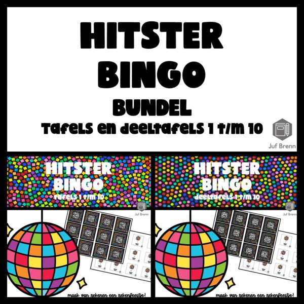 HITSTER BINGO: BUNDEL TAFELS & DEELTAFELS 1 T/M 10