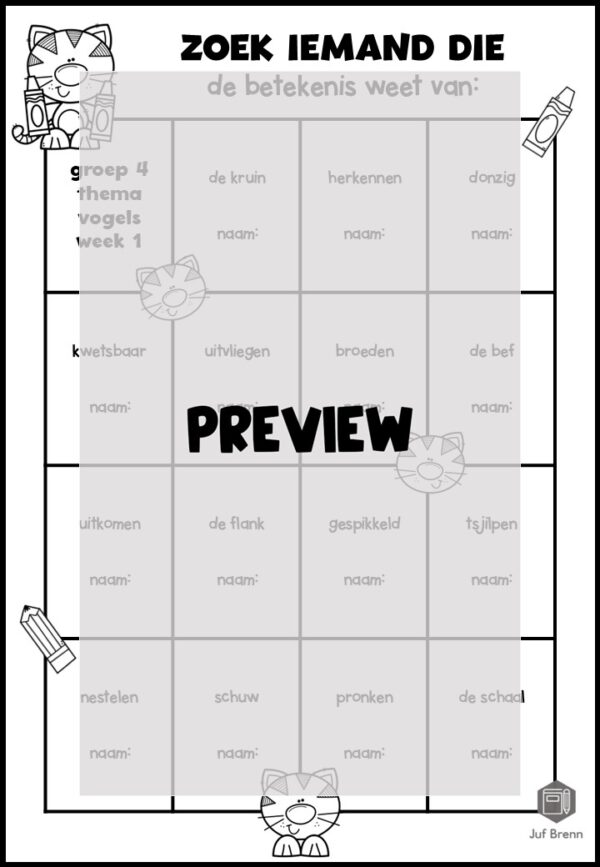 STAAL 2 WOORDENSCHAT ZOEK IEMAND DIE GROEP 4 THEMA VOGELS - Afbeelding 2