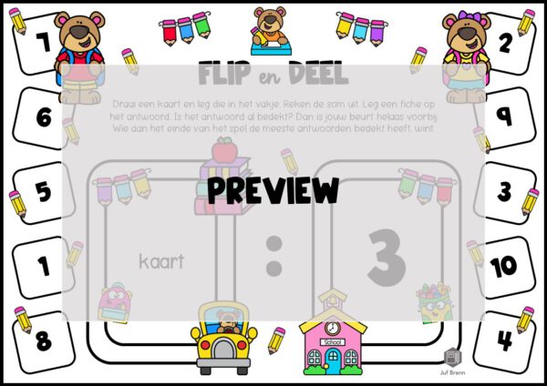 FLIP EN DEEL BACK TO SCHOOL DEELTAFELS 1 T/M 10 - Afbeelding 2