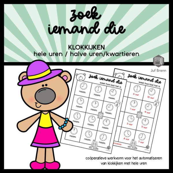 ZOEK IEMAND DIE KLOKKIJKEN HELE UREN