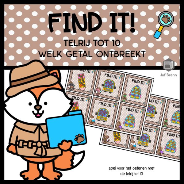 FIND IT! WELK GETAL ONTBREEKT TOT 10