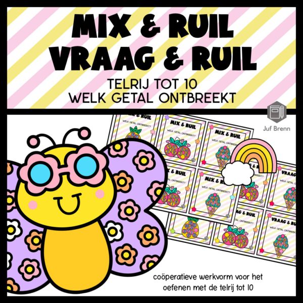 MIX VRAAG & RUIL: WELKE GETAL ONTBREEKT TELRIJ TOT 10