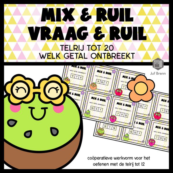 MIX VRAAG & RUIL: WELKE GETAL ONTBREEKT TELRIJ TOT 20
