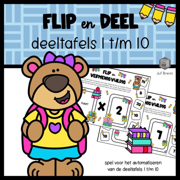 FLIP EN DEEL BACK TO SCHOOL DEELTAFELS 1 T/M 10
